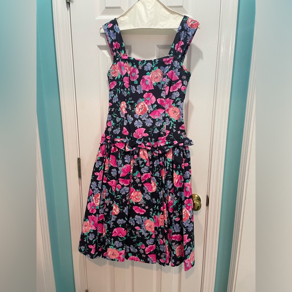 Vintage 80’s Laura Ashley Spring Floral Dress
